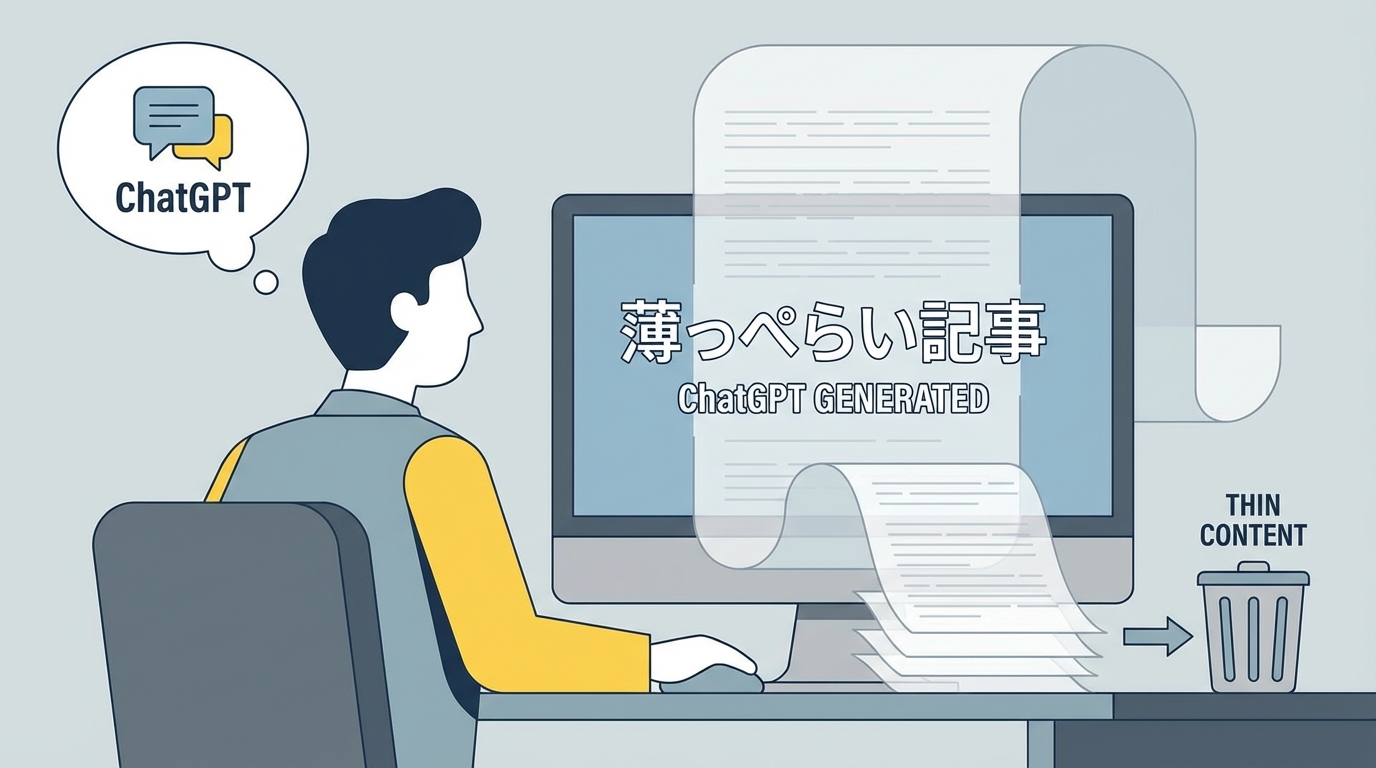 ChatGPTで書いたら、なんか薄っぺらい記事になった